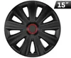 VERSACO | Puklice Aviator carbon RR Čierna 15" 4ks Náhľad obrázku produktu 6