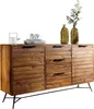 Designerski kredens NISHAN 160 x 40 x 88 cm z litego drewna Podgląd zdjęcia produktu 8