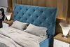 KAWOLA Bett ANNY Polsterbett Velvet petrol 200x200cm Produktbild-Vorschau 3