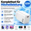 65W USB C Ladegerät Adapter für Samsung Galaxy A08 A18 A57 Produktbild-Vorschau 5