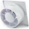 A close-up, angled view of the back of a white bathroom fan. Produktbild-Vorschau