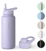 Trinkflasche Edelstahl 1L Thermoflasche Sport Gym Flasche Produktbild-Vorschau 1