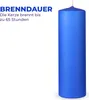 Candele a colonna HS Candle "Dark blue", dimensioni Ø7 x 20 Anteprima dell’immagine prodotto 2