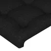 vidaXL LED Kopfteil Schwarz 144x5x118/128 cm Stoff Produktbild-Vorschau 5