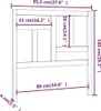 vidaXL Kopfteil Grau 95,5x4x100 cm Massivholz Kiefer - Produktbild-Vorschau 6