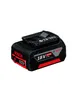 A Bosch 18V 4.0Ah Li-ion battery pack shown from a diagonal angle against a white background. Voir les images du produit
