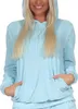 Damen langarm Frottee Schlafanzug Oberteil Hoodie Mix & Produktbild-Vorschau 3
