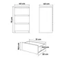 Kommode 40cm AVEN Sonoma-Eiche, 3 Schubladen, Sideboard, Produktbild-Vorschau 4