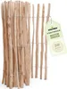 A roll of wooden picket fencing with a product tag attached. Produktbild-Vorschau