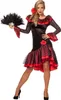Spanierin "Adelina" Kostüm für Damen | Schwarz Rot - Kleid Produktbild-Vorschau 1