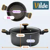 Vilde | Faitout Ø28 cm - 6 L - Marmite avec couvercle en Voir les images du produit 5