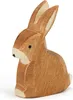 Ostheimer Holz-Spielfigur Hase sitzend, handgefertigt, Produktbild-Vorschau 1