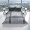 Baumwolle Renforce Bettwäsche Set 135x200 cm Grau Anthrazit Produktbild-Vorschau 2