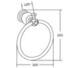 Mexen Estela Handtuchhalter, Chrom - 7011532-00 Produktbild-Vorschau 2