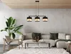 KAR-LIGHTING Pendelleuchte 3-flammig Schwarz‑Gold Metall Produktbild-Vorschau 5
