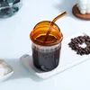 Trinkbecher mit Deckel und Strohhalm-Ripple Glas Eiskaffee Produktbild-Vorschau 5