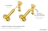 Ohrpiercing, Nasenpiercing Titan Labret mit Push Fit 3 Produktbild-Vorschau 4