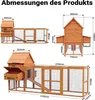 Kurnik Wiltec 3100 x 1500 x 1500 mm brązowy z wolnym Podgląd zdjęcia produktu 9