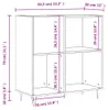 vidaXL Plattenschrank Betongrau 84,5x38x89 cm Holzwerkstoff Produktbild-Vorschau 8