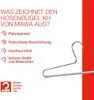 MAWA Hosenbügel, 10er-Set, rutschfest, 32 cm, Silber, für Produktbild-Vorschau 3
