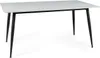 Jídelní stůl JUSEF - 160x90, bílý / černý Náhled obrázku produktu 1