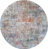 Runder Teppich 140 cm FRANCO - blau / grau Produktbild-Vorschau 1