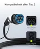 Nabíjecí kabel typu 2, 11 kW, 5 metrů, 16A, třífázový, pro Náhled obrázku produktu 3