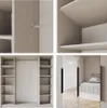 ALTDECOR Kleiderschrank mit Spiegel LESE - 200x200x51 Produktbild-Vorschau 8