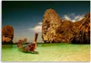 Leinwandbild tropische strandlandschaft 60x40 cm Feeby grün Produktbild-Vorschau 3