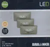 3 x Briloner LED Einbauleuchte eckig Nickel matt IP44 3 x Produktbild-Vorschau 6
