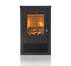 Krbová kamna moderní model Lheia Black, energetická Náhled obrázku produktu 1