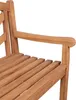 Gartenbank Teakholz 120 cm mit Motiv-Rückenlehne – massiv, Produktbild-Vorschau 9