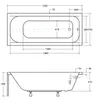 BADLAND Badewanne Rechteck Continea 150x70 mit Produktbild-Vorschau 7