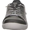 A close-up, front-facing view of a gray sneaker. Produktbild-Vorschau