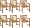 Möbel 7-tlg. Garten-Essgruppe Massivholz Teak - Balkonmöbel Produktbild-Vorschau 3