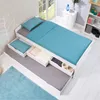 Bett mit Stauraum JESSY aus massiver Kiefer weiß, schönes Produktbild-Vorschau 3