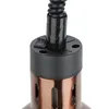 A close-up view of the top part of a heat lamp, showing the switch and the connection to the flexible arm. Produktbild-Vorschau