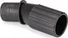 A black plastic adapter or nozzle for a tool. Produktbild-Vorschau