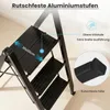 Sekey Aluminium Trittleiter 3 Stufen Klappbar Klappleiter Produktbild-Vorschau 4