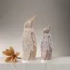 lot de 2 objets déco boho Figurine animale en bois Pingouin Voir les images du produit 4