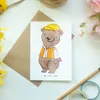 Mr. & Mrs. Panda Grußkarte Bauingenieurin Herz - Weiß - Produktbild-Vorschau 2