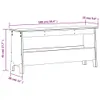 Predsieňová lavica biela 100x28x45 cm z masívneho Náhľad obrázku produktu 9