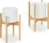 Relaxdays Portavasi in bambù, set da 3, portavasi da Anteprima dell’immagine prodotto 6