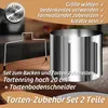 Lindenstein 20 cm Tortenring verstellbar + Tortenschneider Produktbild-Vorschau 2