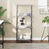 Libreria grigia Sonoma 50x33x117,5 cm in materiale ligneo Anteprima dell’immagine prodotto 2
