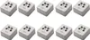 10x PremiumX PX-4 Sat Dose 4 Fach Enddose TWIN Antennendose Produktbild-Vorschau 1