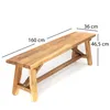 NATUR ESSZIMMER SITZBANK "ROCA" | 160cm, Massivholz | Produktbild-Vorschau 2