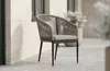 Stapelbarer Gartenstuhl Sluis | Schwarz & Sand | 2er Set Produktbild-Vorschau 2