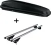 Coffre à skis JUEASY300 300 litres noir + barres de toit Voir les images du produit 1