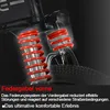 Close-up of the front suspension system of an e-bike with descriptive text. Produktbild-Vorschau